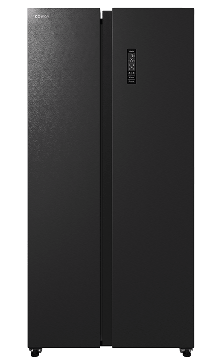 Coway Side-by-Side Refrigerator 715L CR715-SBS01 Black Inox